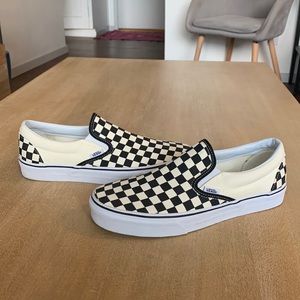 Vans Checkerboard Slip-on - Men’s 9.5 - Black/White